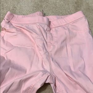 Light pink jegings